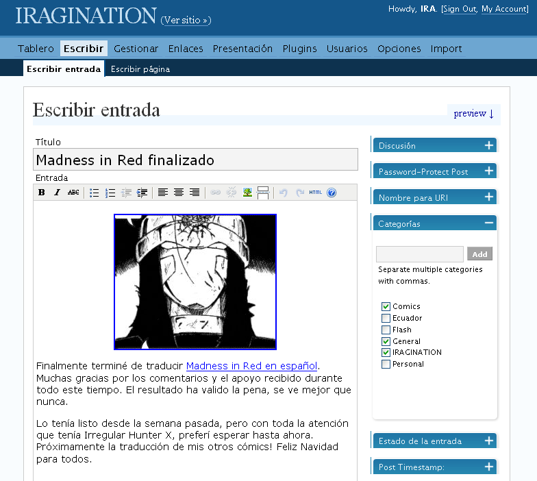Editor de WordPress 2.0