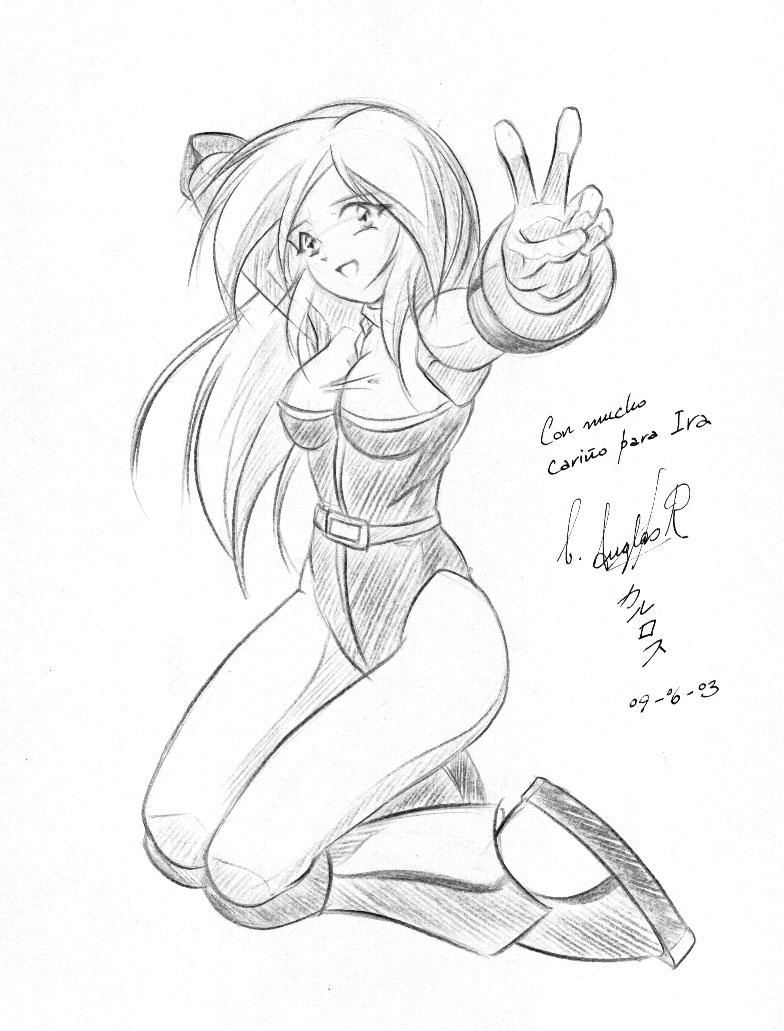 Art by Carlos Anglas
[url=http://www.mangacorner.com]Web Site[/url]

This is a beatufil pic of Balandra. Full body and looking very good. Enjoy! =D
Keywords: balandra