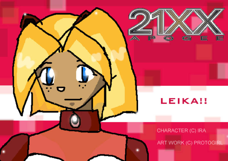 Art by Net
[url=http://protogirl.deviantart.com/]Web site[/url]

Cute Leika. Yeah, indeed, it's a very cute close-up =D
Keywords: leika net guest_fan_art