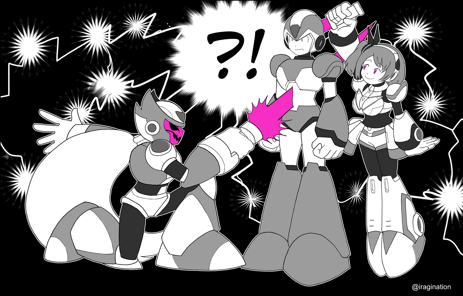 Betrayed Again
Perhaps I shouldn’t laugh but I find this stuff hilarious.

This is the full size version of the second panel in my [url=https://www.iragination.com/illust/displayimage.php?pid=603]previous post[/url].

Mega Man X DiVE © CAPCOM
Keywords: x rico via