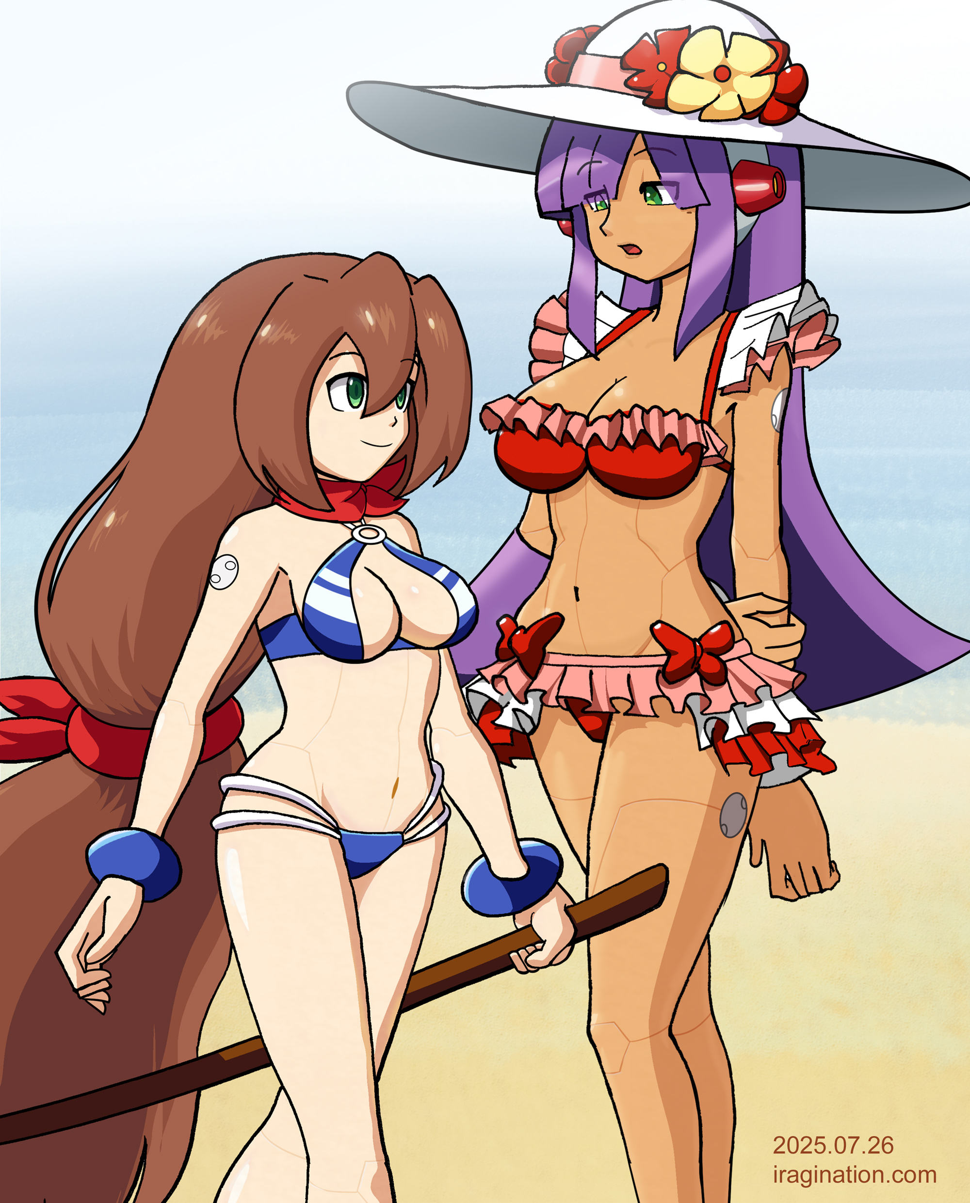 Iris and Layer – Swimsuit Swap
I just colored some funny doodle I did the other day.

Mega Man X DiVE © CAPCOM
Keywords: iris layer