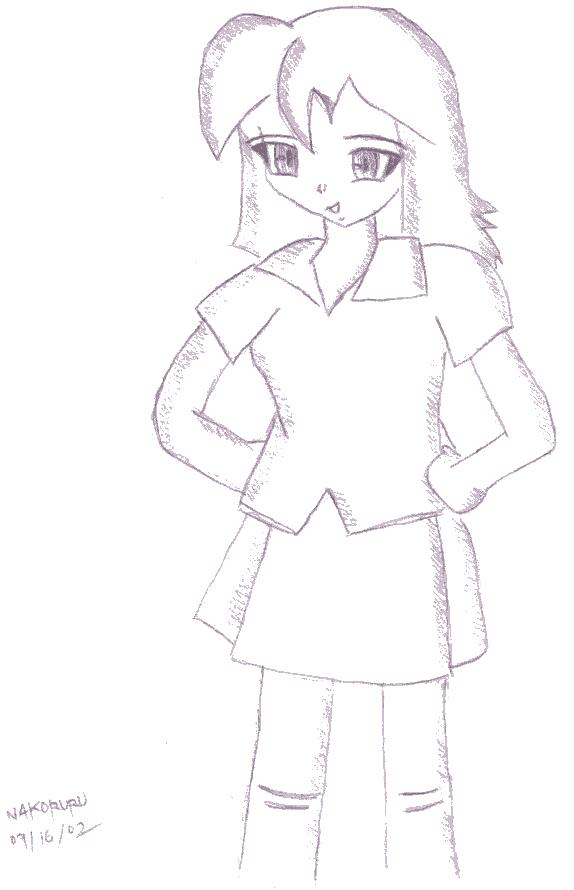 Art by Nakoruru Zero
[url=http://winter-time.spyw.com/]Website[/url]
Nako's version of [b]Balandra[/b], and with human clothes :)
Keywords: balandra 21xx nakoruru_zero guest_fan_art