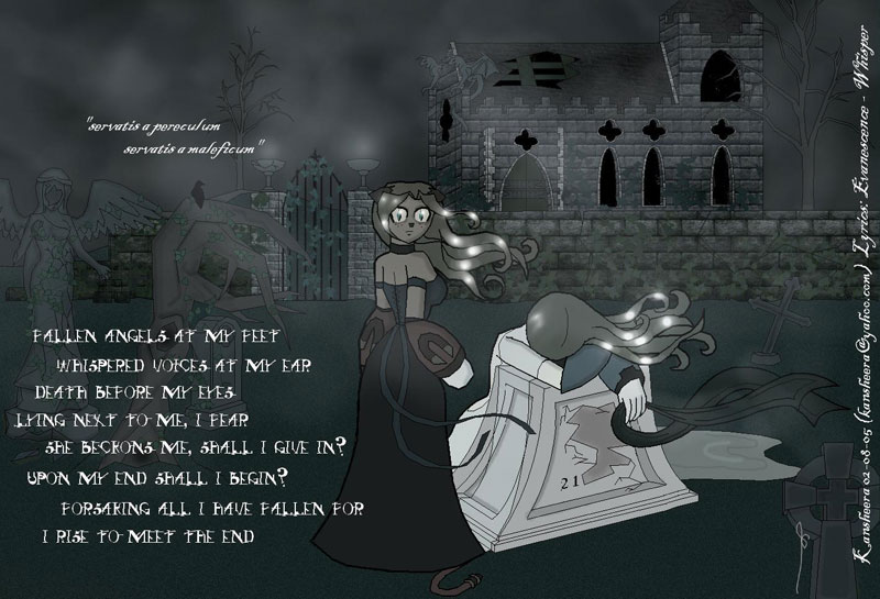 Art by Kansheera
[url=http://kansheera.deviantart.com]Website[/url]
Leika and Delia in a very dark scene.
Keywords: delia leika guest_fan_art