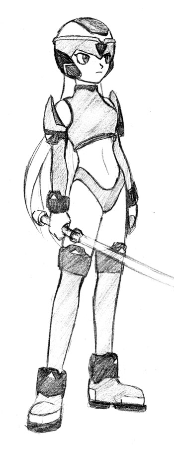 Art by Liline
[url=http://www.ffart.fr.st]Web Site[/url]

What if Delia is drawn with the Mega Man Zero style? Check this out!
Keywords: delia liline 21xx