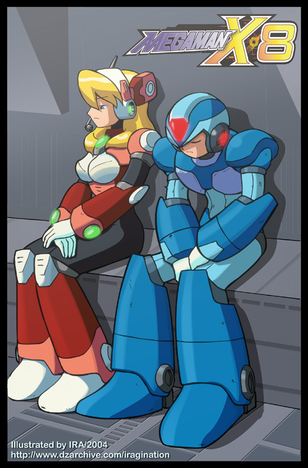 X and Alia I like the way the gems of the Reploids glow, so I wanted to giv...