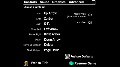 Enabling Moonwalk options